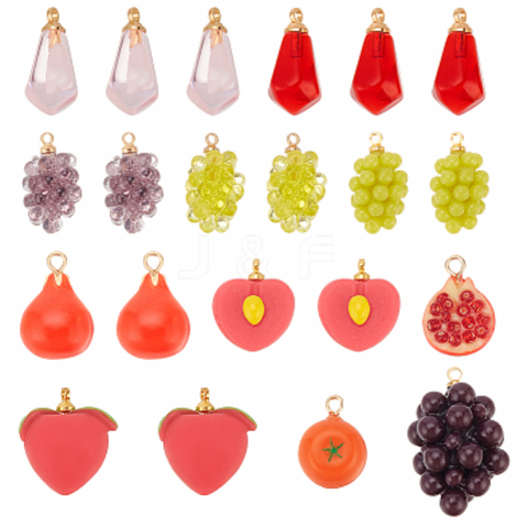 Resin Assorted Fruit Charms 2