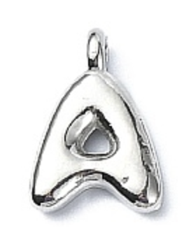 Large Balloon Letter A-Z Charm, Silver