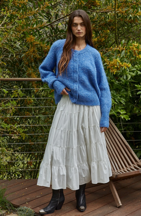Bright Knit Cardigan Sweater