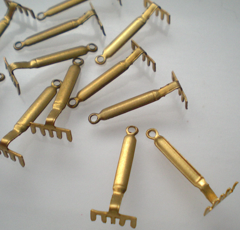 Brass Rake Charm