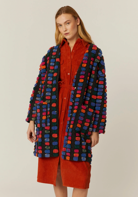 Pom Pom Cardigan Overcoat-Color Options
