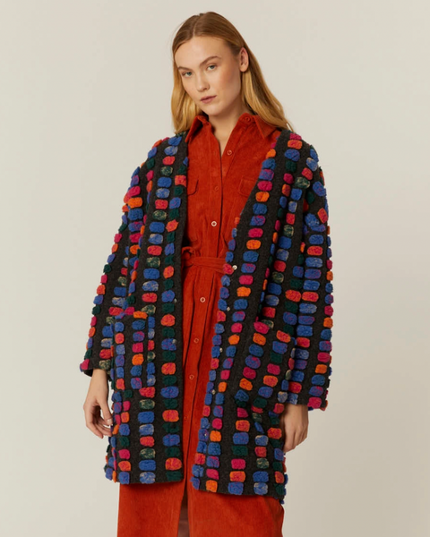 Pom Pom Cardigan Overcoat-Color Options