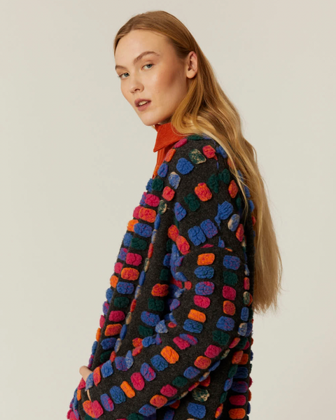 Pom Pom Cardigan Overcoat-Color Options