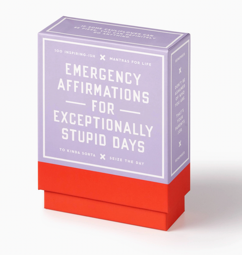 Coffee Table Games- Brass Monkey Emergency Affirmations Exceptionally Stupid Days Card Deck