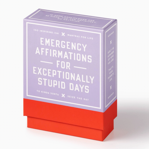 Coffee Table Games- Brass Monkey Emergency Affirmations Exceptionally Stupid Days Card Deck