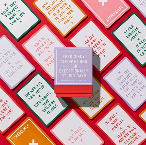 Coffee Table Games- Brass Monkey Emergency Affirmations Exceptionally Stupid Days Card Deck