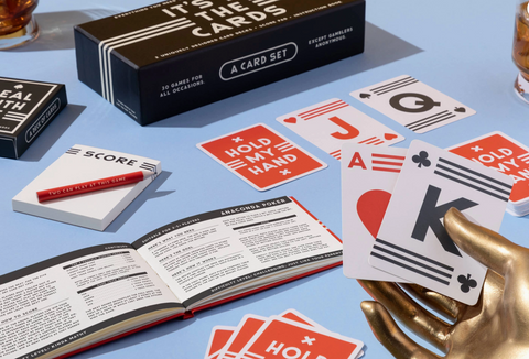 Coffee Table Games-Brass Monkey It's in the Cards Playing Card Game Set