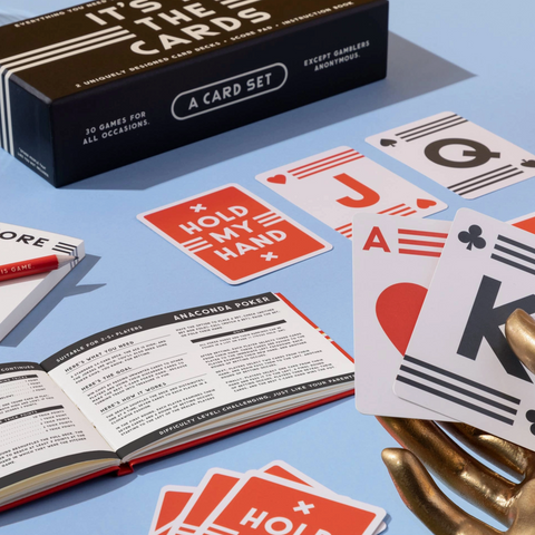 Coffee Table Games-Brass Monkey It's in the Cards Playing Card Game Set