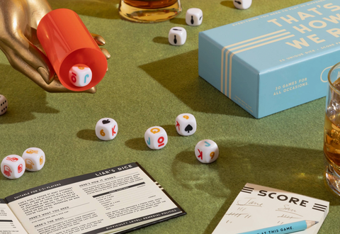Coffee Table Games-Brass Monkey That's How We Roll Dice Game Set