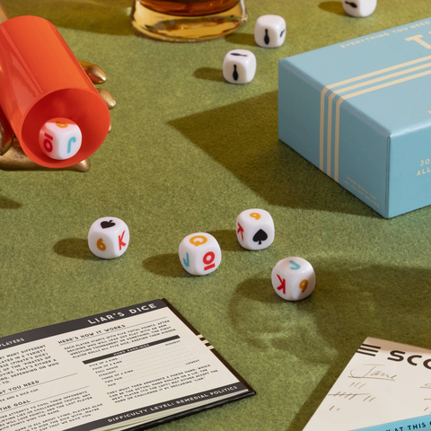 Coffee Table Games-Brass Monkey That's How We Roll Dice Game Set