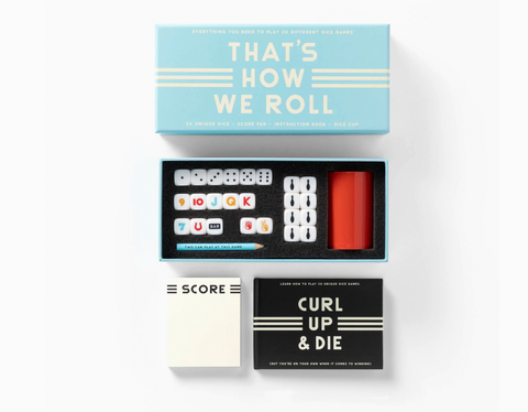 Coffee Table Games-Brass Monkey That's How We Roll Dice Game Set
