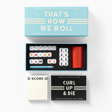 Coffee Table Games-Brass Monkey That's How We Roll Dice Game Set