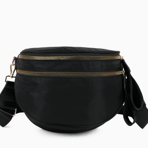 Paulina Nylon Waterproof Multi-Compartment 10" Crossbody Bag