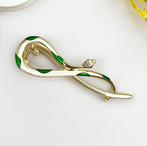 Metallic Snake Hair Claw Clip- Options
