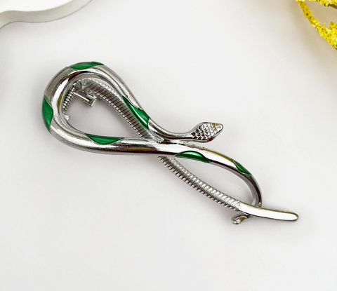 Metallic Snake Hair Claw Clip- Options