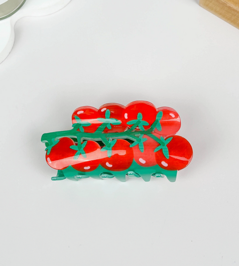Cherry Tomato Hair Claw Clip