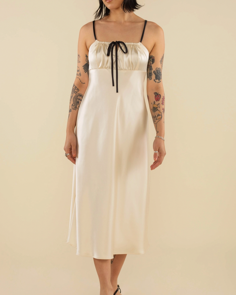 The Nat Satin Slip Dress