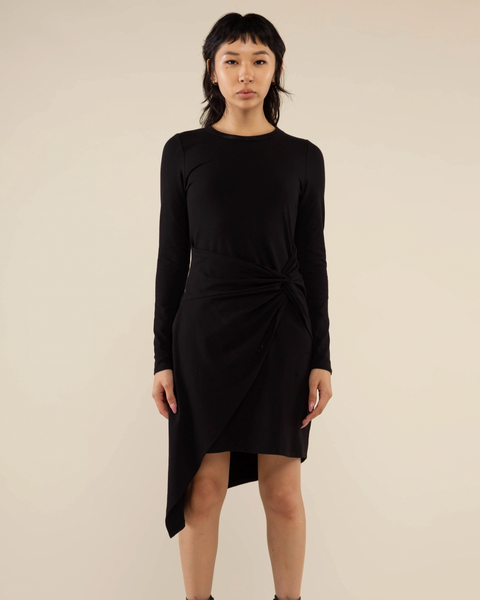 The Terra Asymmetrical Long Sleeve Twist Dress- Options