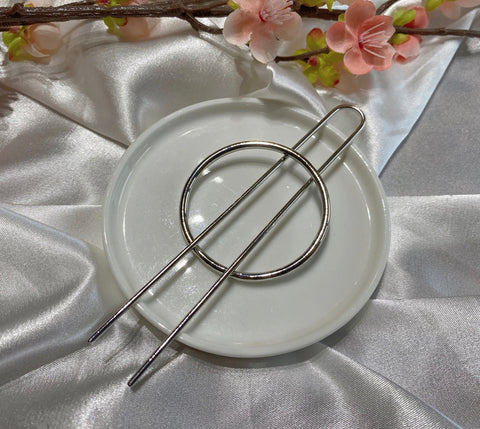 Minimalist Brass Hair Clip/ French U Pin- Options