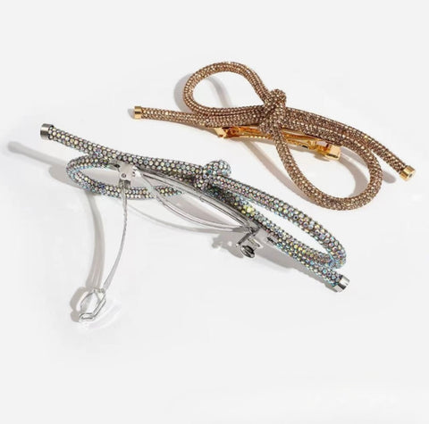 Rhinestone Oversized Bow Hairclip