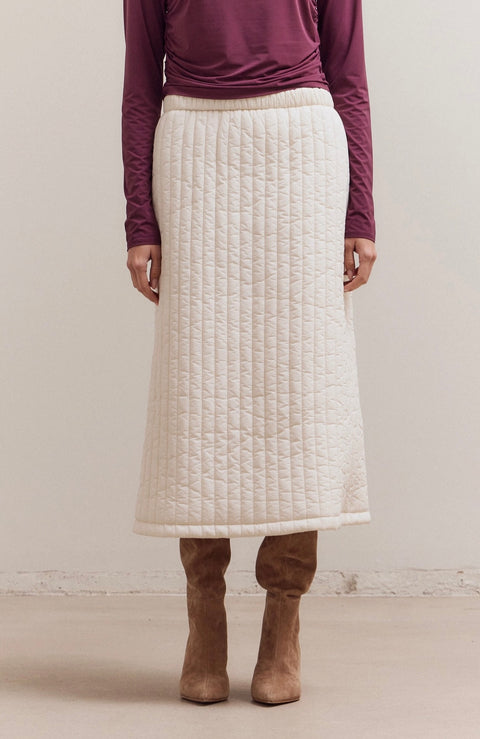 Mid Length Quilted Skirt