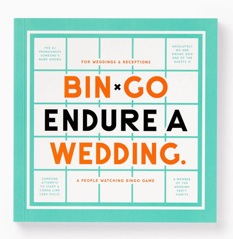 Coffee Table Games- Brass Monkey Bin-Go Endure A Wedding Bingo Book