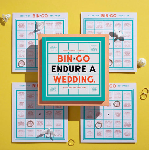 Coffee Table Games- Brass Monkey Bin-Go Endure A Wedding Bingo Book