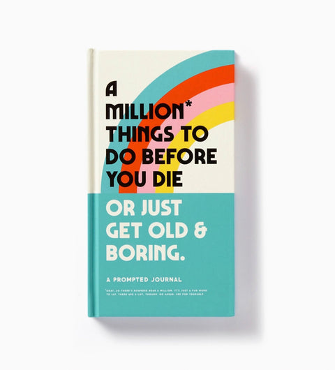 Brass Monkey Coffee Table Book- A Million Things To Do Before You Die -Prompted Journal