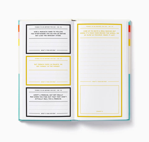 Brass Monkey Coffee Table Book- A Million Things To Do Before You Die -Prompted Journal