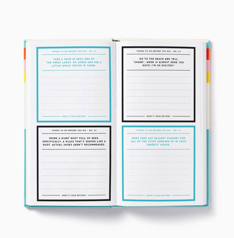 Brass Monkey Coffee Table Book- A Million Things To Do Before You Die -Prompted Journal