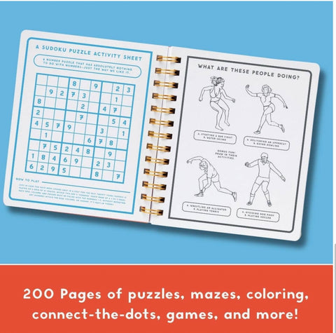 Brass Monkey Coffee Table Book- Beyond Bored -Activity Journal