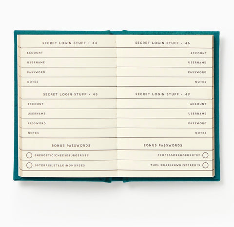 Brass Monkey Tiny Password Diary