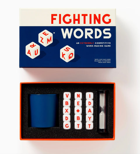 Coffee Table Games- Brass Monkey Fighting Words Dice Game