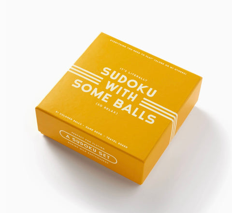 Coffee Table Games-Brass Monkey Sudoku with Some Balls Sudoku Game Set
