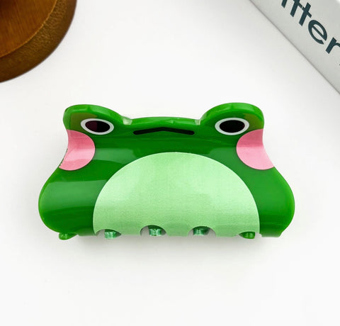 Cute Frog Hair Claw Clip