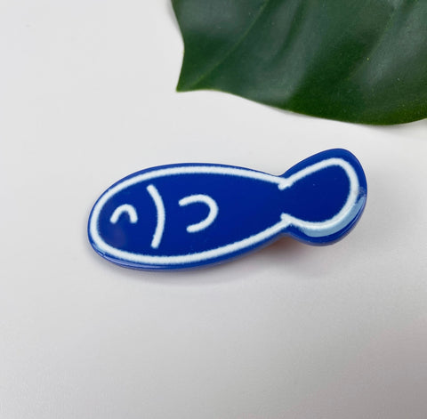 Cartoon Blue Fish Duckbill HairClip