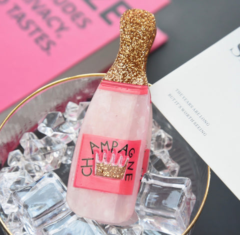 Champagne Hair Claw Clip