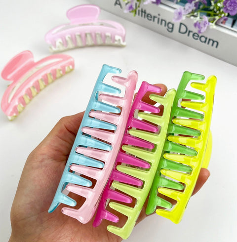 Two-Tone Simple Hair Claw Clip -Options