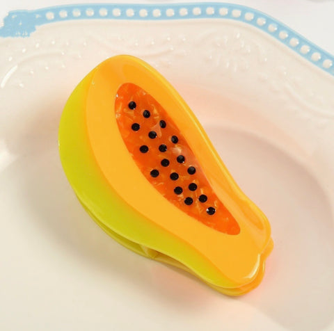 Papaya Hair Claw Clip