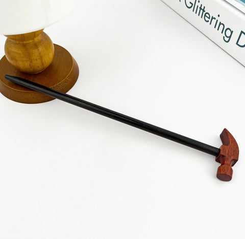 Hammer Wooden Hair Pin