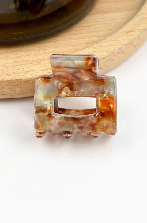 Tiny Simple Mini Square Hair claw clip -Options