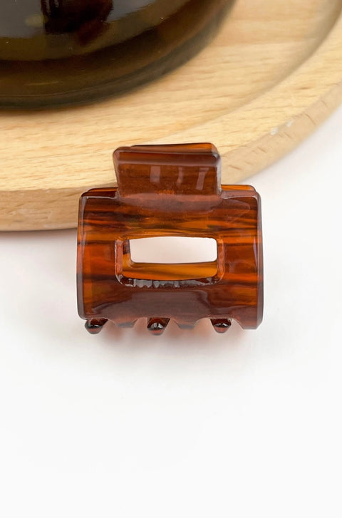 Tiny Simple Mini Square Hair claw clip -Options