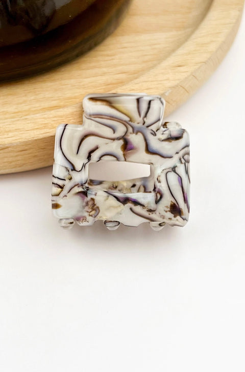 Tiny Simple Mini Square Hair claw clip -Options