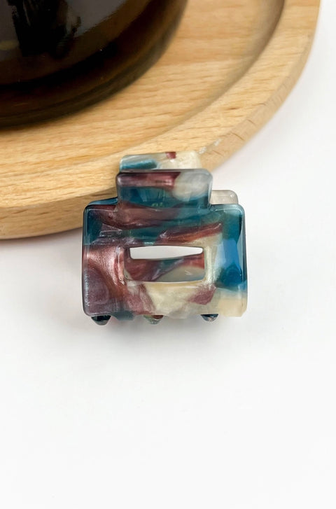 Tiny Simple Mini Square Hair claw clip -Options