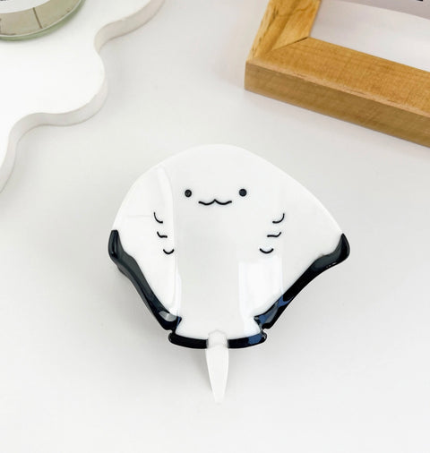 Manta Ray Ocean Life Hair Claw Clip