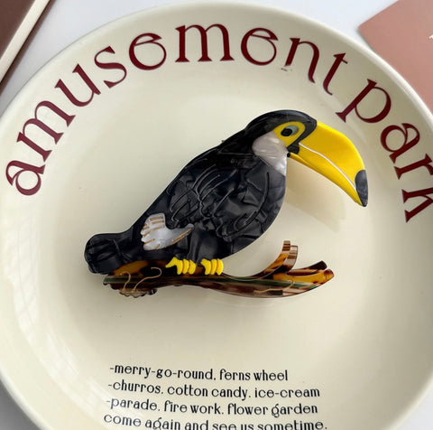 Toucan Bird Hair Claw Clip