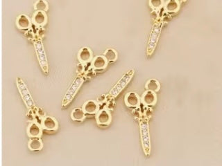 Scissor Gold Charm