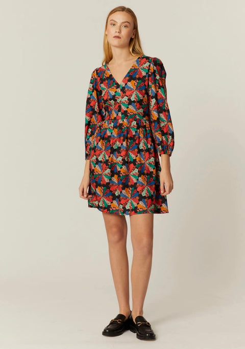 Patchwork Print Mini Dress