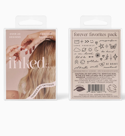 INKED By Dani- Forever Favorites Temporary Tattoo Pack