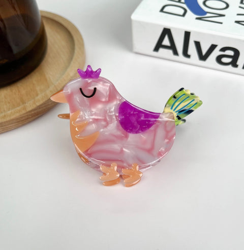 Purple Chicken Claw Clip
